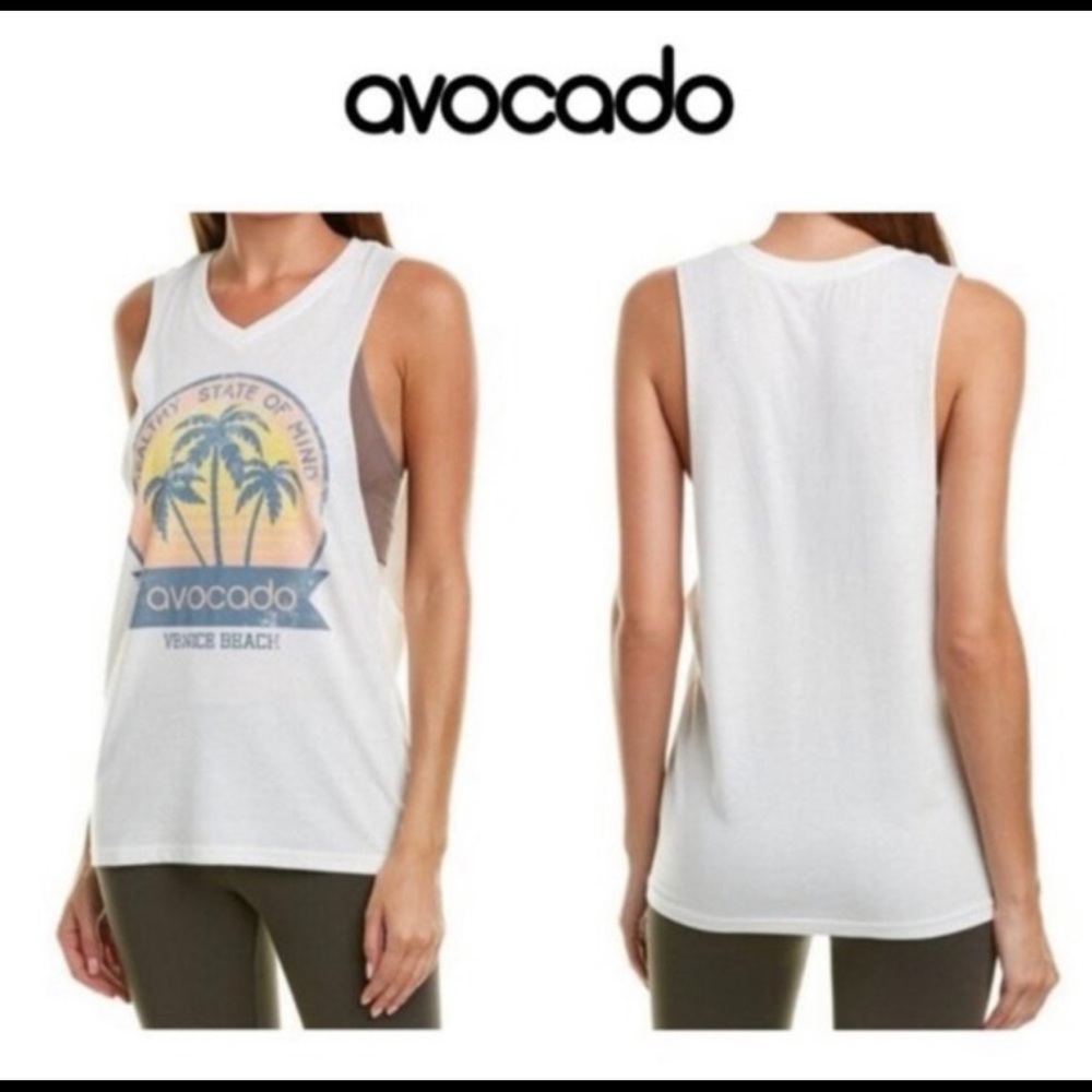 Avocado Healthy State of Mind Tank Top Size Medium - Picture 2 of 8